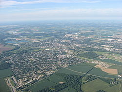 Aerial view of Troy and Concord Township