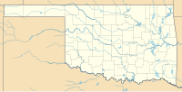 Lagekarte von Oklahoma in den USA