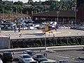 Den viktigste helipad på universitetssykehuset i Coventry i England