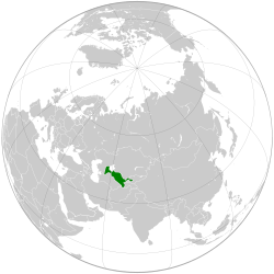 Ligging van Oesbekistan