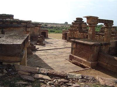 Grupi i tempujve Galaganatha në Aihole.