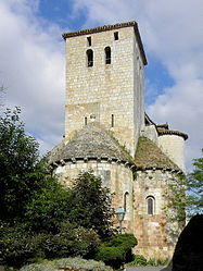 The church in Aubiac