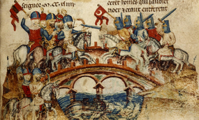 Bitva u Mohi, obrázek ze středověkého rukopisu