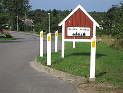 Road into Sorthat-Muleby, Bornholm