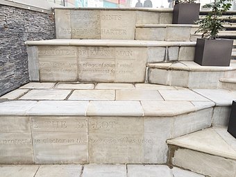 Chartist steps (upper), Friars Walk