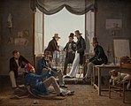 Et selskab af danske kunstnere i Rom (1837)