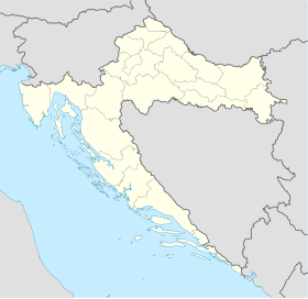 Location map many liggur í Croatia
