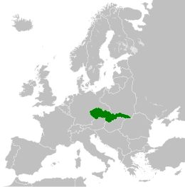 Repubblica Cecoslovacca - Localizzazione