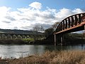 Monmouth Viaduct and Duke of Beaufort Bridge at Monmouth