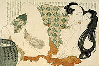 Shunga fan Hokusai