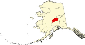 Localisation de Denali Borough, Alaska