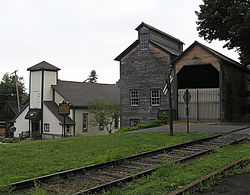 Thompson Grain Elevator and coal sheds in Lemont