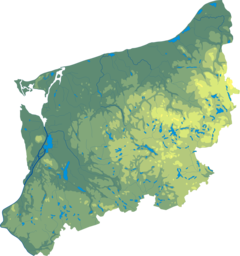 Parque nacional de Wolin ubicada en Voivodato de Pomerania Occidental