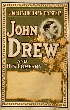 John Drew fue una de las estrellas de Frohman.