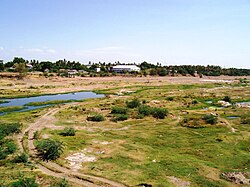 Part of the Amaravathy river basin near کرور