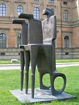 Fritz Koenig: Grosse Biga, brons, 2000, Skulpturenpark Pinakotheken i München