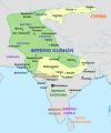 Kushan Empire (30-375 AD) in 127-150 AD.
