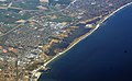 Aerial photograph of a part of Køge Bay's shorelines