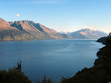 Vido de altoj de Queenstown, Nov-Zelando