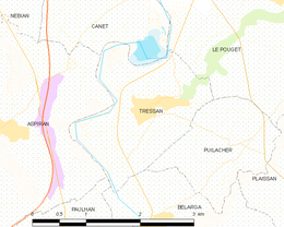 Tressan - Localizazion