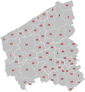 Localisation de Flandre-Occidentale