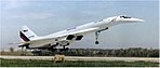Överljudsflygplanet Tupolev Tu-144.
