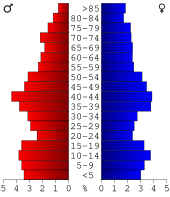 Bevolkingspiramide Hamilton County