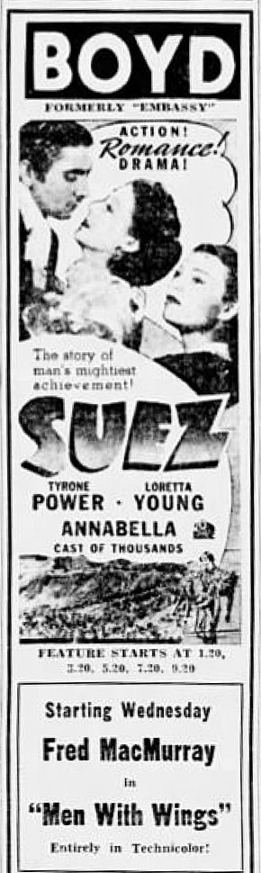 Description de l'image 1938 - Boyd Theater Ad - 28 Nov MC - Allentown PA.jpg.