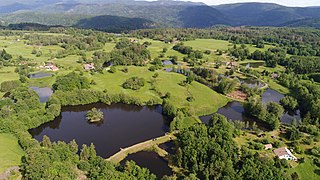 La région des Mille étangs, dans le nord-est.