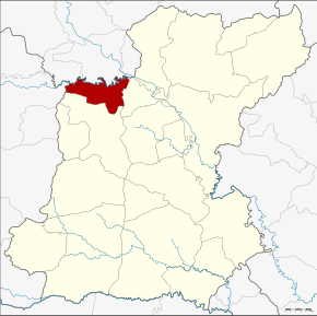 Amplasarea districtului în provincia Roi Et
