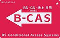 BS/110° CS/Terrestrial digital shared use B-CAS card