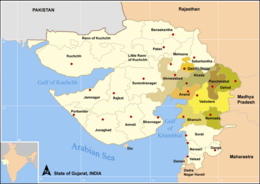 Distretto di Anand – Mappa