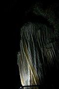 La méduse, symbole de la grotte, sortant de la noirceur du monde souterrain.