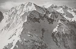 A Toubkal 1930 decemberében (Walter Mittelholzer svájci pilóta fotója)