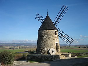 Le moulin de Cugarel, 17e siècle.