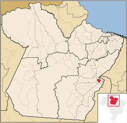 São Domingos do Araguaia – Mappa