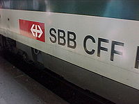 Logo des CFF sur un wagon