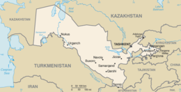 Uzbekistan - Mappa