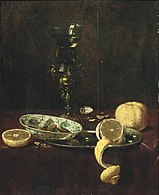 Jan van de Velde, Nature morte aux citrons (milieu du XVIIe siècle)