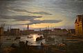 Københavns Havn i måneskin, 1846