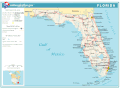 फ्लोरिडामधील प्रमुख रस्ते व महामार्ग.