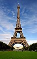 Die Eiffel-toring in Parys, Frankryk.