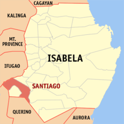 Mapa ning Isabela ampong Santiago Lakanbalen ilage