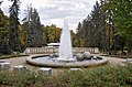 A fountain in the park