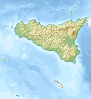Стромболі. Карта розташування: Сицилія