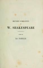 William Shakespeare, Coriolan ; Le roi Lear, 1872    