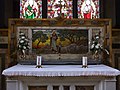 The Good Shepherd (1916-1918), over high altar, Church of St. John the Baptist, Clayton, West Yorkshire