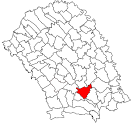 Location in Botoșani County