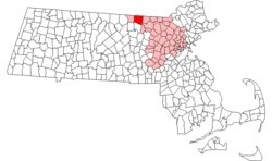 Location in Middlesex County in Massachusetts