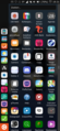 Ubuntu Touchのアプリ・ランチャー画面